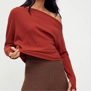 Free People Fuji Off the Shoulder Top - size M